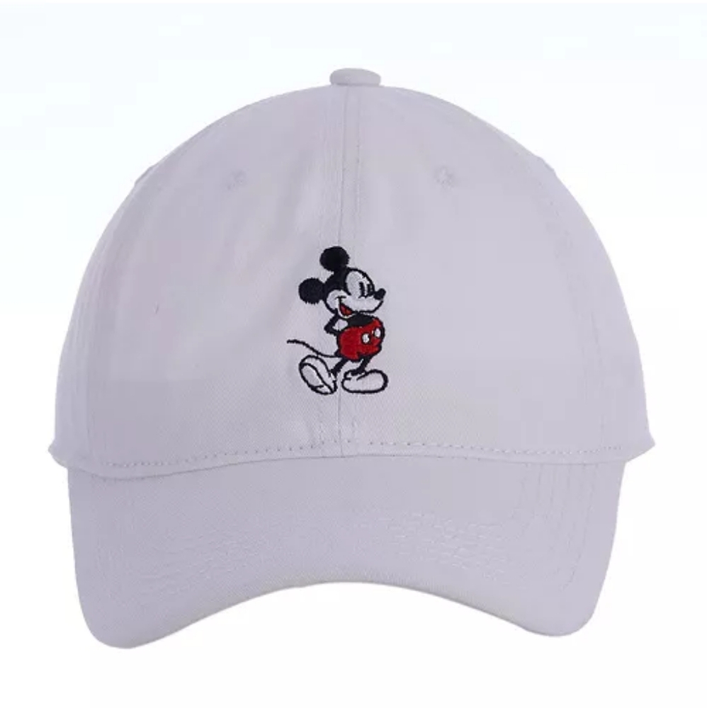 Disney Mickey Mouse Embroidered Cotton Adjustable Dad Hat with Curved Brim